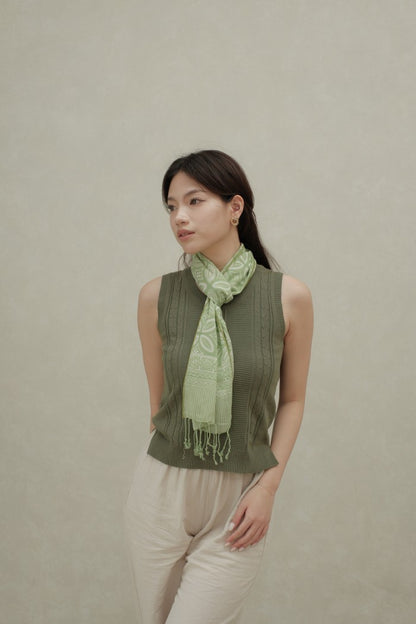 Scarf Batik Kawung Mata - Green