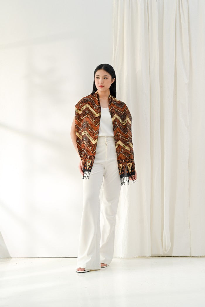 Scarf Batik Parang Kelok - Sogan | DNF