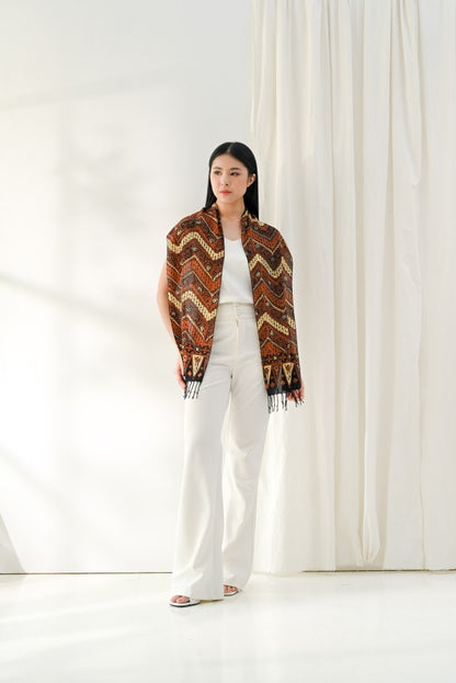 Scarf Batik Parang Kelok - Sogan | DNF