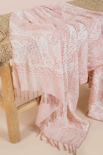Selendang Batik TCL Parang Bunga Cream - 80