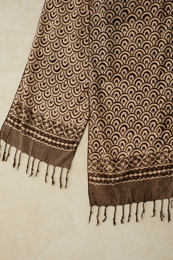 Scarf Batik TCR Ombak Brown