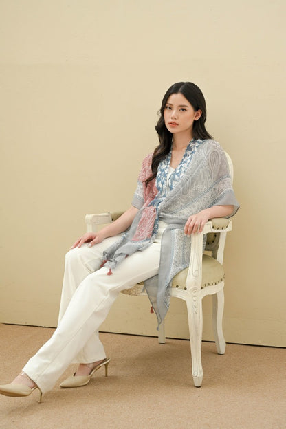 (DEFECT SALE) - Laksmi Blue Pink Outer