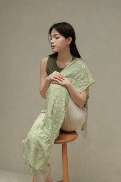 Scarf Batik Kawung Mata - Green