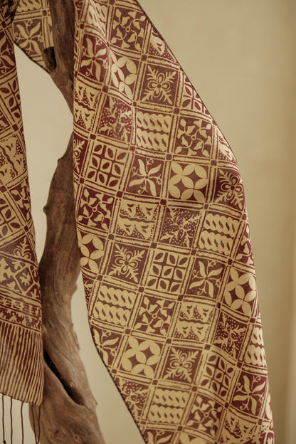 Scarf Batik Tambal - Brown | DNR