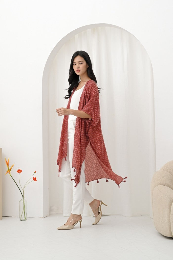 (DEFECT SALE)- Fara Outer in Red