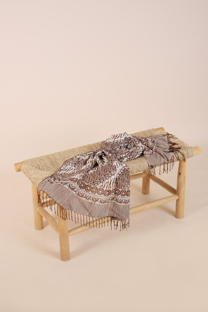 Selendang Batik TCR Parang Brown - 80