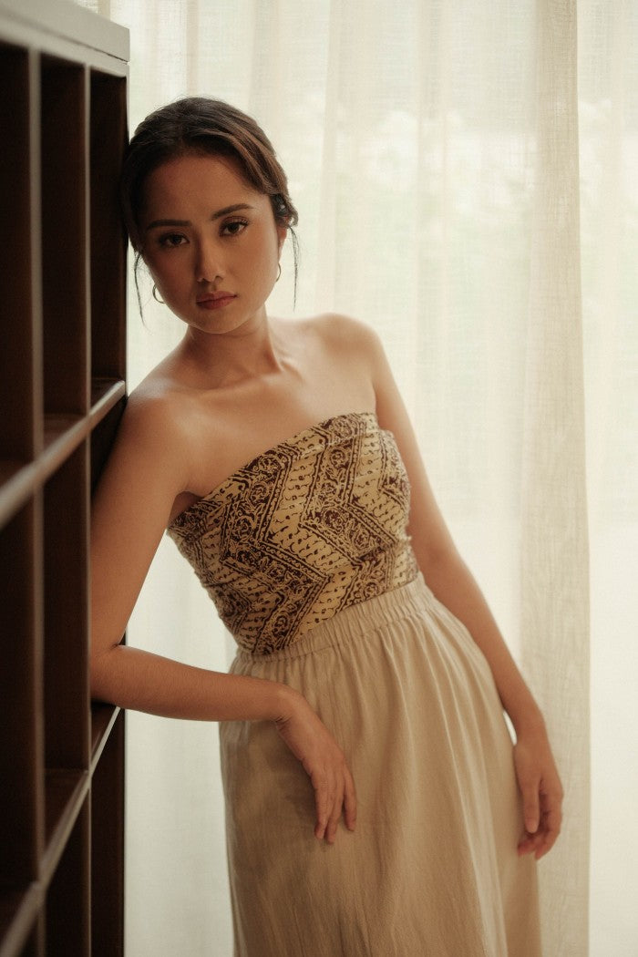 Scarf Batik Parang Kelok - Brown | DNR