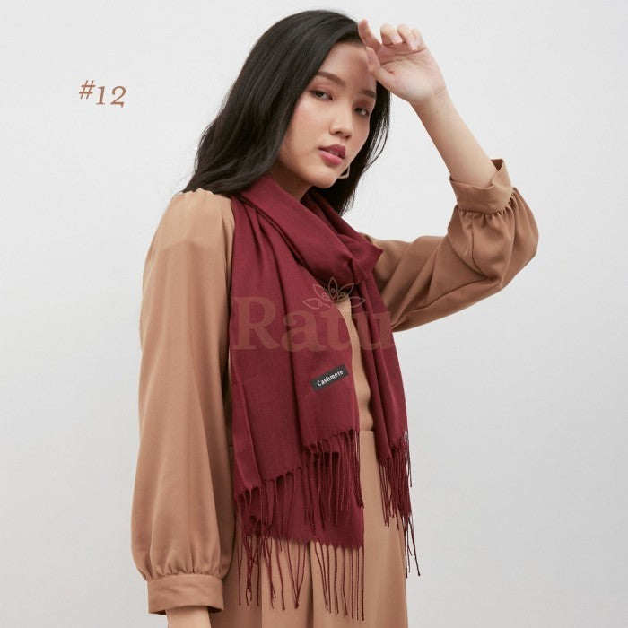 Cashmere Pashmina #12/Syal Musim Dingin/Syal Winter/Scarf/Selendang