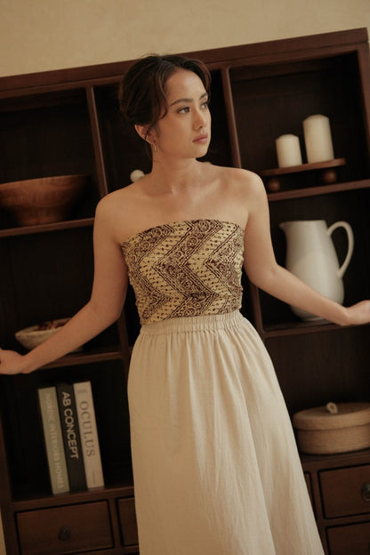 Scarf Batik Parang Kelok - Brown | DNR