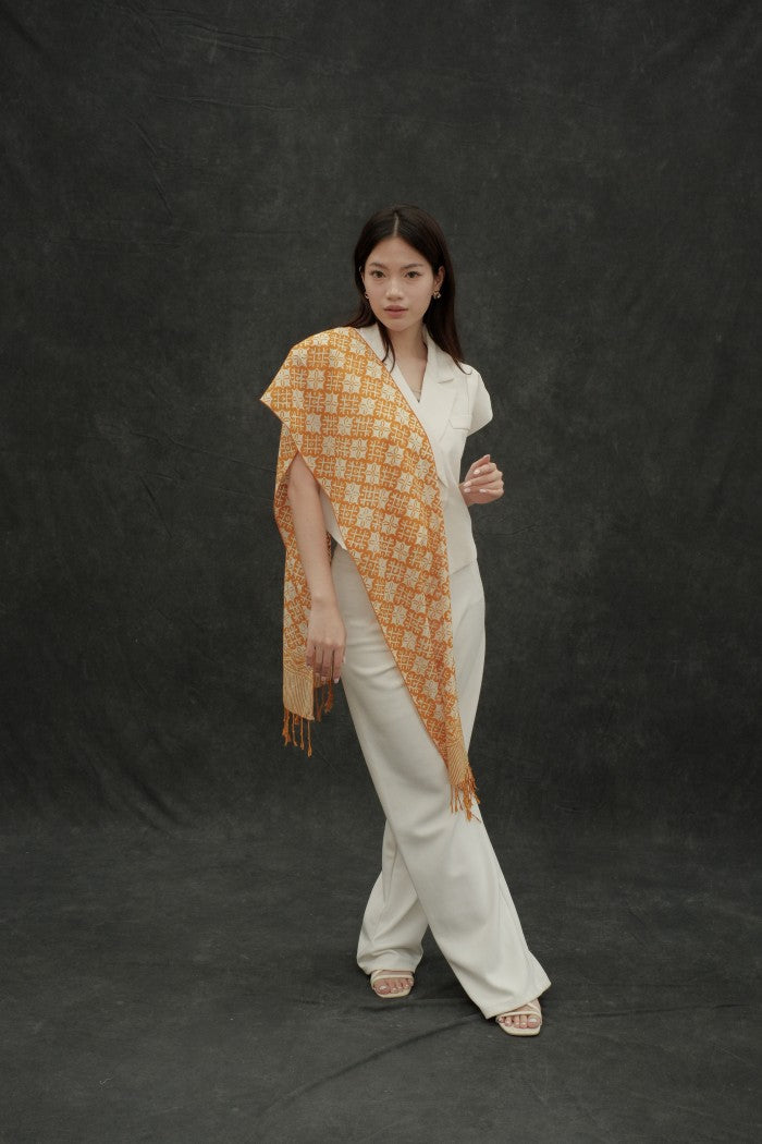 Scarf Batik Kawung XO - Yellow | TCK