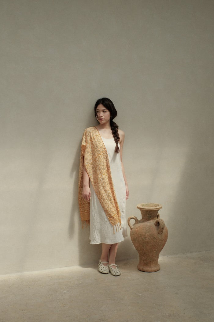 Scarf Batik Ombak - Yellow | TCK