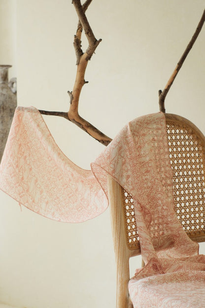 Scarf Batik TCL Parang Kawung Cream