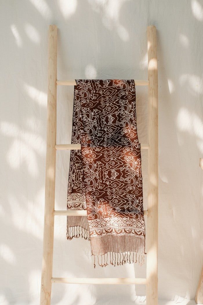 Scarf Batik TCR Mega Mendung Brown