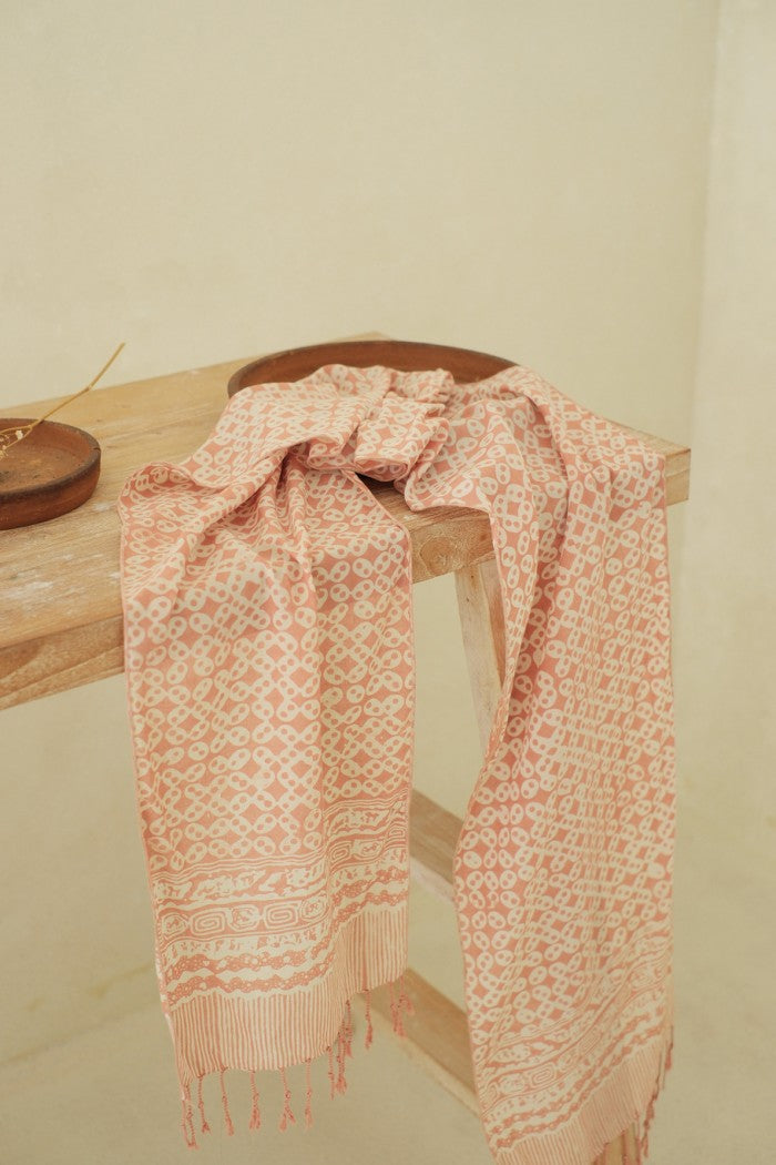 Scarf Batik TCL Kawung Sen Cream