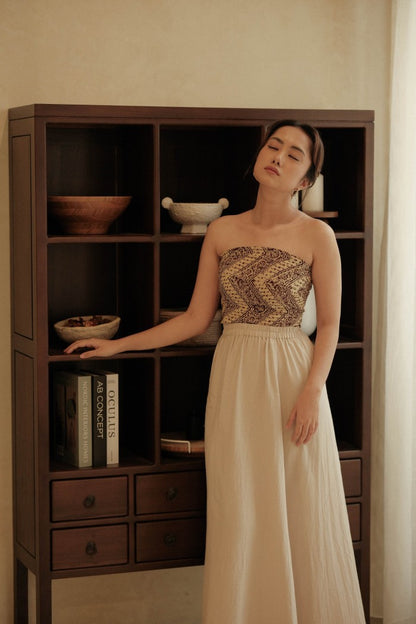 Scarf Batik Parang Kelok - Brown | DNR