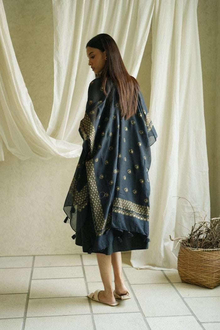 (DEFECT SALE) - Anjani Black Outer