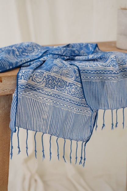 Scarf Batik B71 Blue