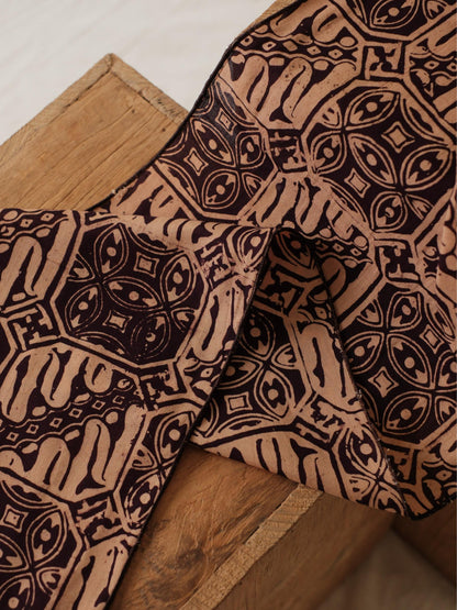 Scarf Batik Tambal Kombi - Brown | DNR