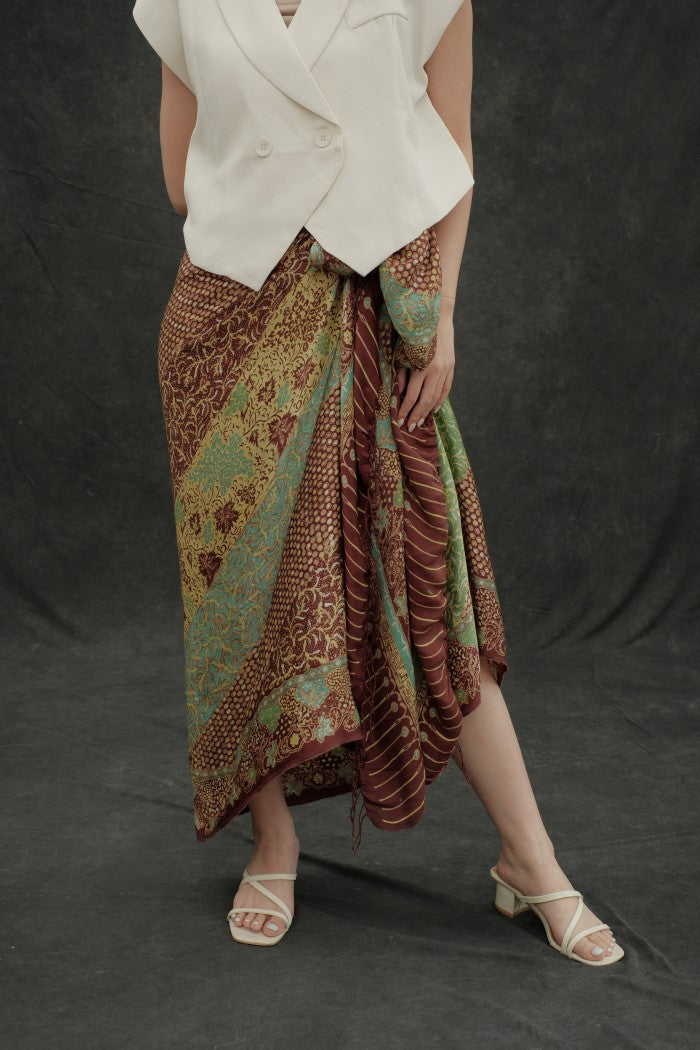 Selendang Sutra Batik Tulis - Samudra Lestari