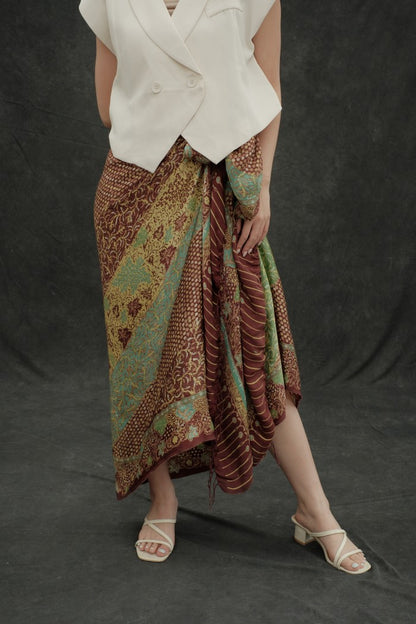 Selendang Sutra Batik Tulis - Samudra Lestari