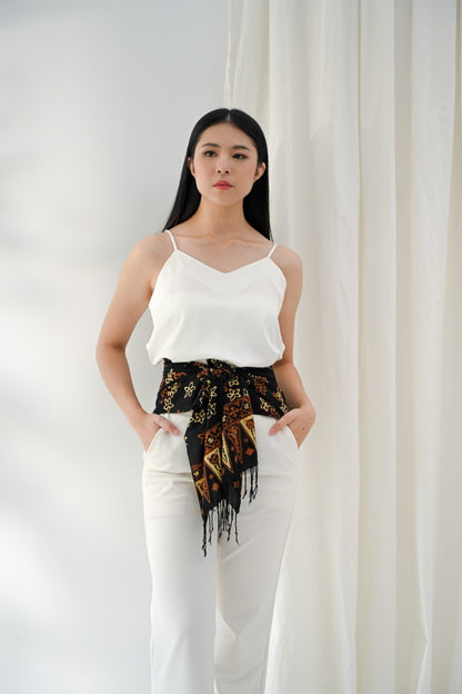 Scarf Batik Bunga Melati - Sogan | DNF