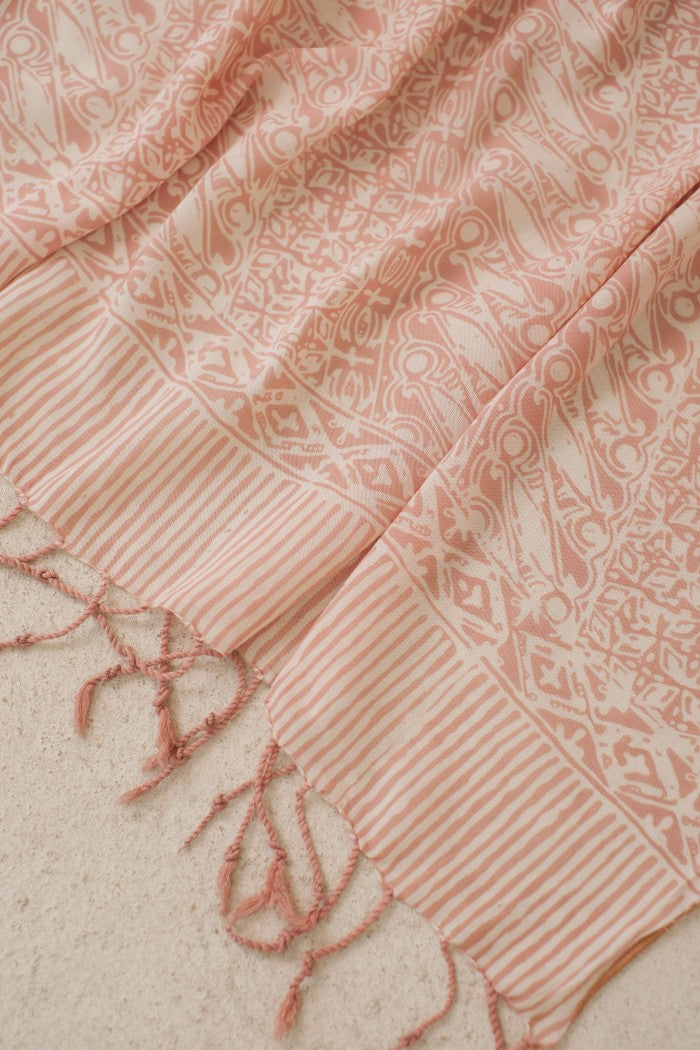 Selendang Batik TCL Parang Kawung Cream - 80