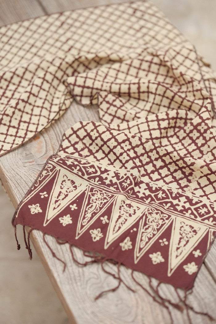 Scarf Batik Wora Wori - Brown | DNR