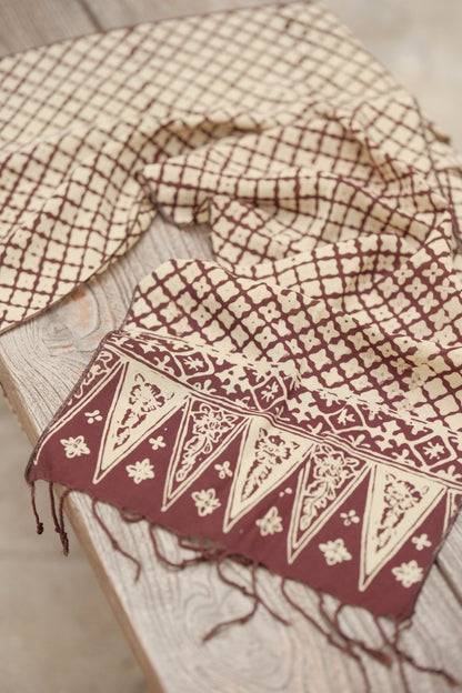 Scarf Batik Wora Wori - Brown | DNR