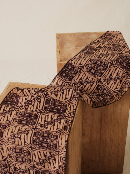 Scarf Batik Tambal Kombi - Brown | DNR