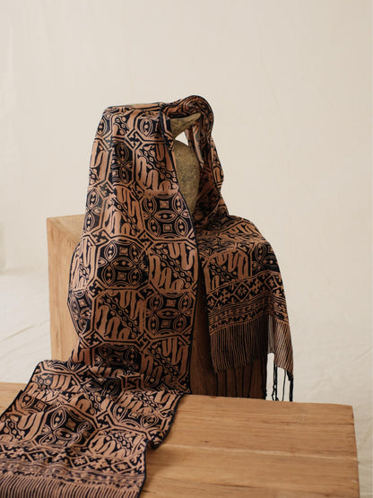Scarf Batik Tambal Kombi - Dark Blue | DNC