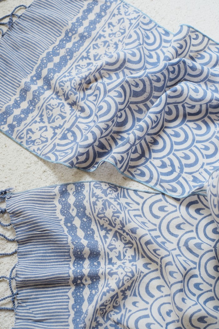 Scarf Batik TCGR Ombak Grey