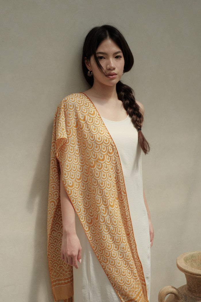 Scarf Batik Ombak - Yellow | TCK