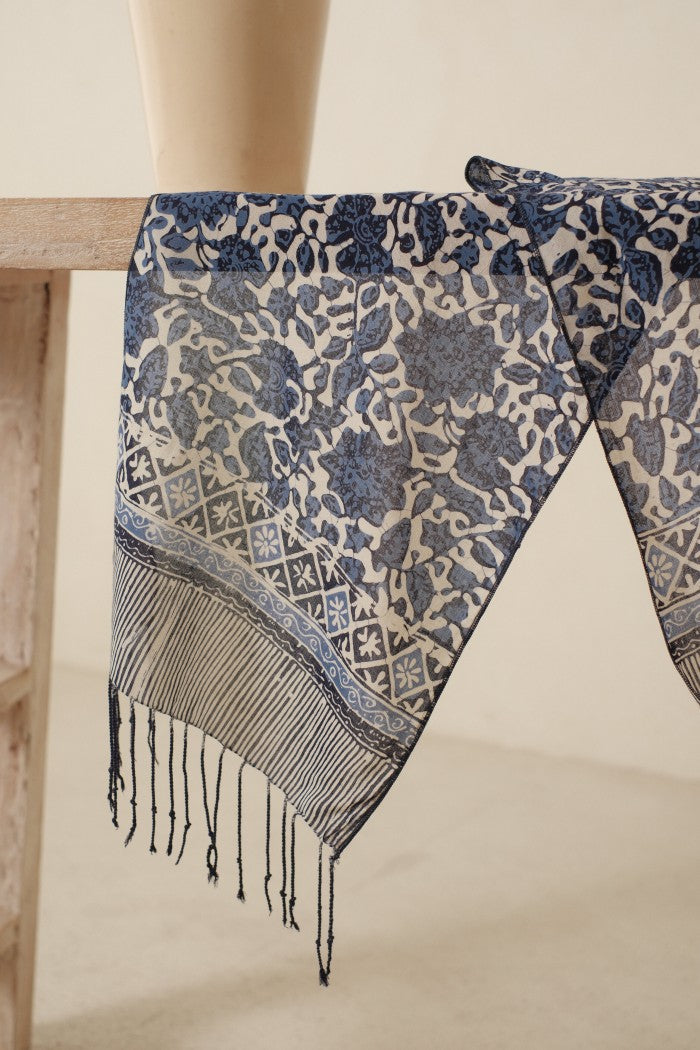 Scarf Batik Apusan - Orchid - Blue | DNC