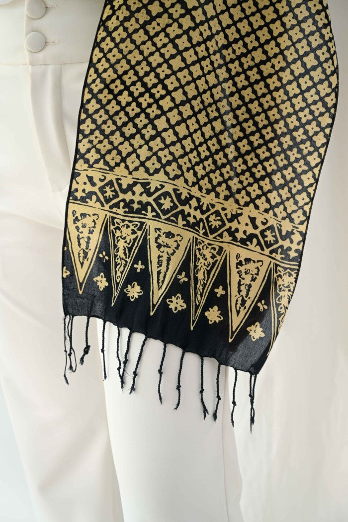 Scarf Batik Wora Wori - Black | DNE