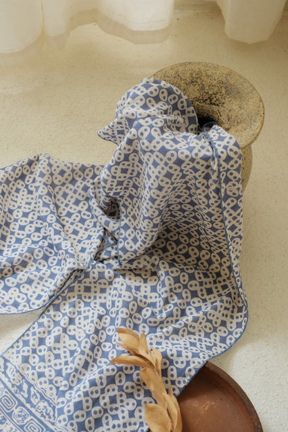 Scarf Batik TCGR Kawung Sen Grey