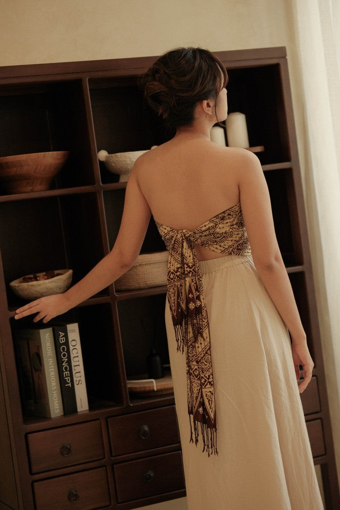 Scarf Batik Parang Kelok - Brown | DNR