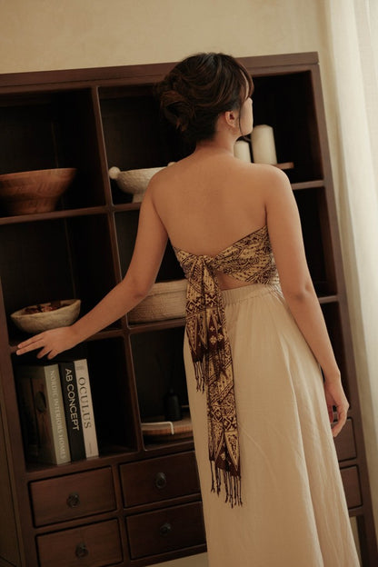 Scarf Batik Parang Kelok - Brown | DNR