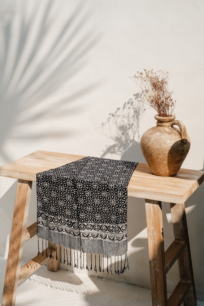 Scarf Batik TCE Kawung 2 Black