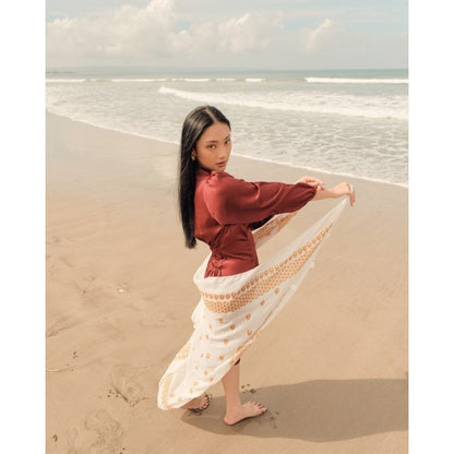 Anjani in White Shawl