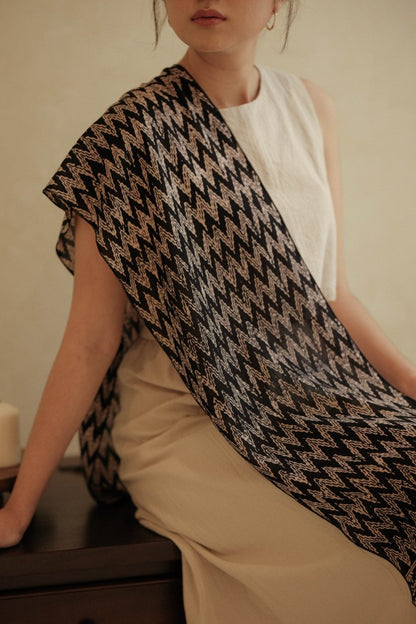 Scarf Batik Rang Rang - Black | DNE