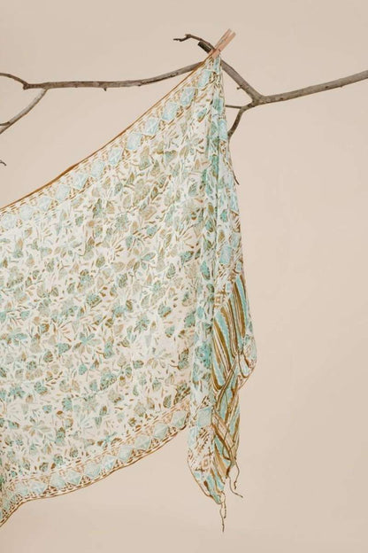 Syal Batik Sutra Green 01