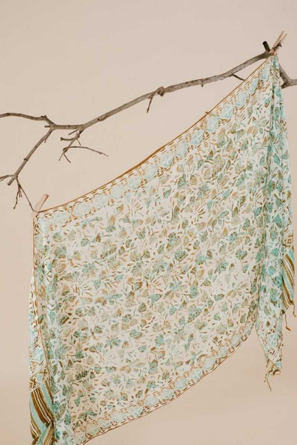Syal Batik Sutra Green 01