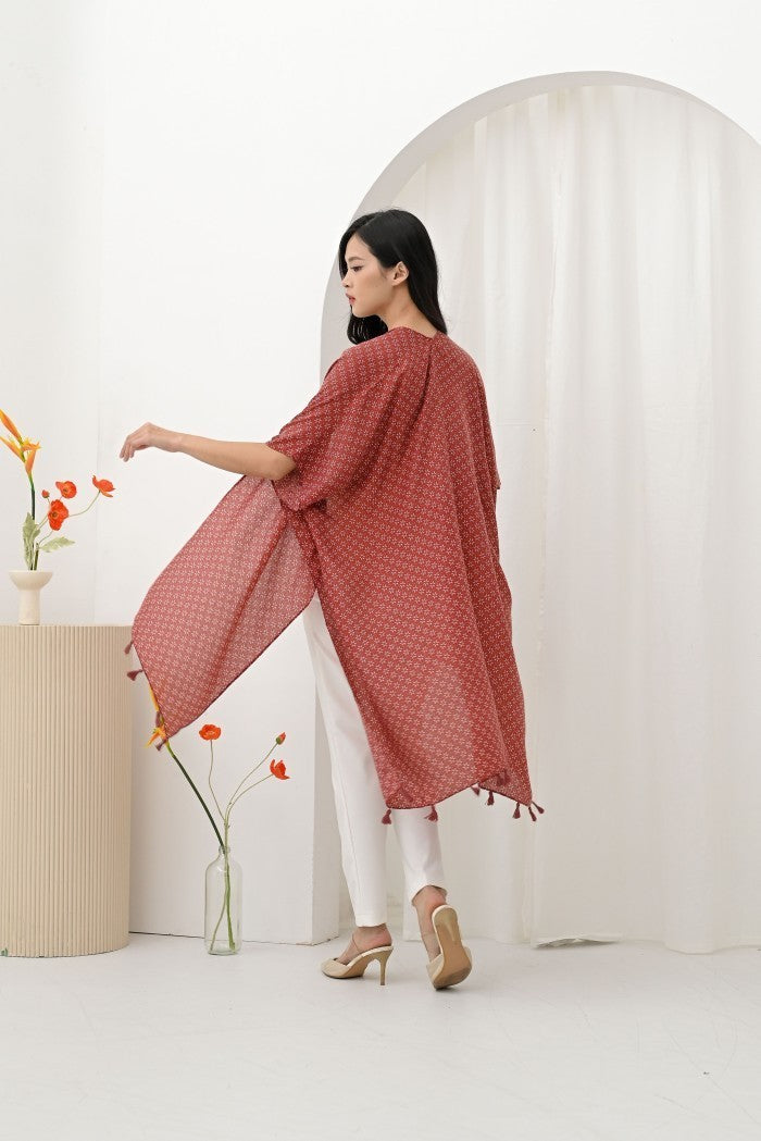 (DEFECT SALE)- Fara Outer in Red