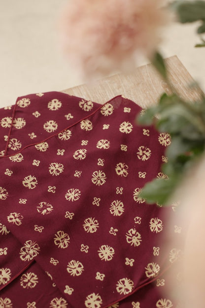 Scarf Batik Truntum - Maroon | DNN