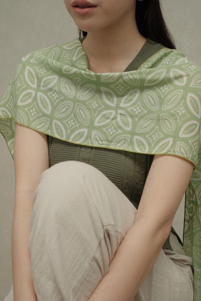 Scarf Batik Kawung Mata - Green