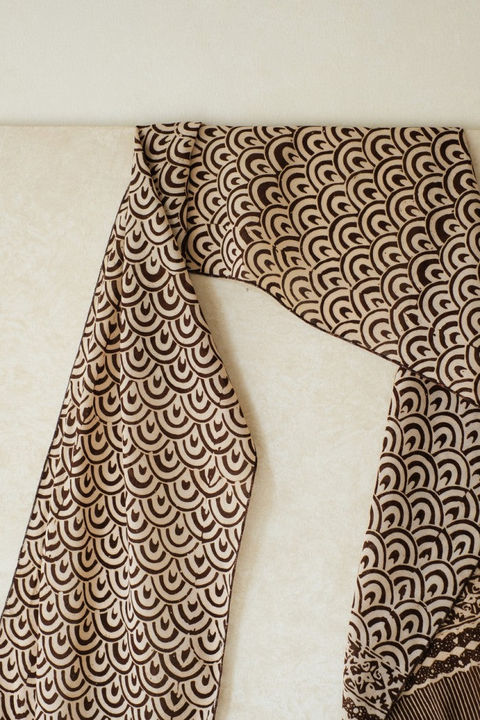 Scarf Batik TCR Ombak Brown