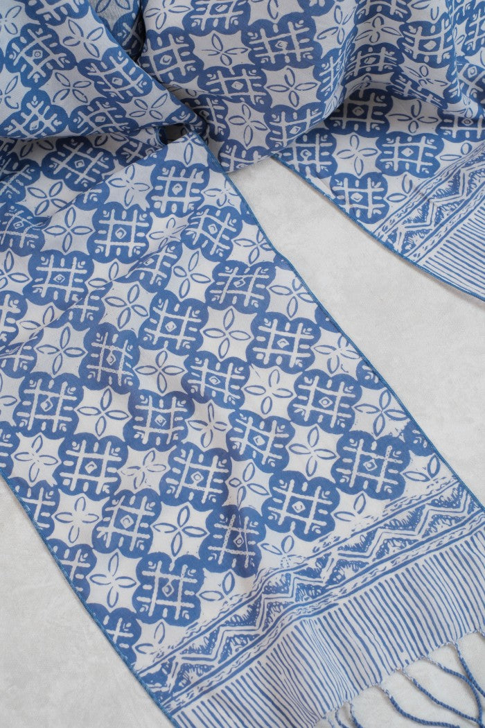 Scarf Batik TCGR Kawung XO Grey