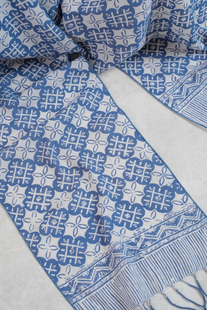 Scarf Batik TCGR Kawung XO Grey