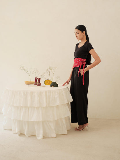 Sana in Red - Obi Belt Batik