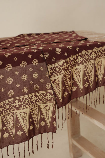 Scarf Batik Truntum - Brown | DNR